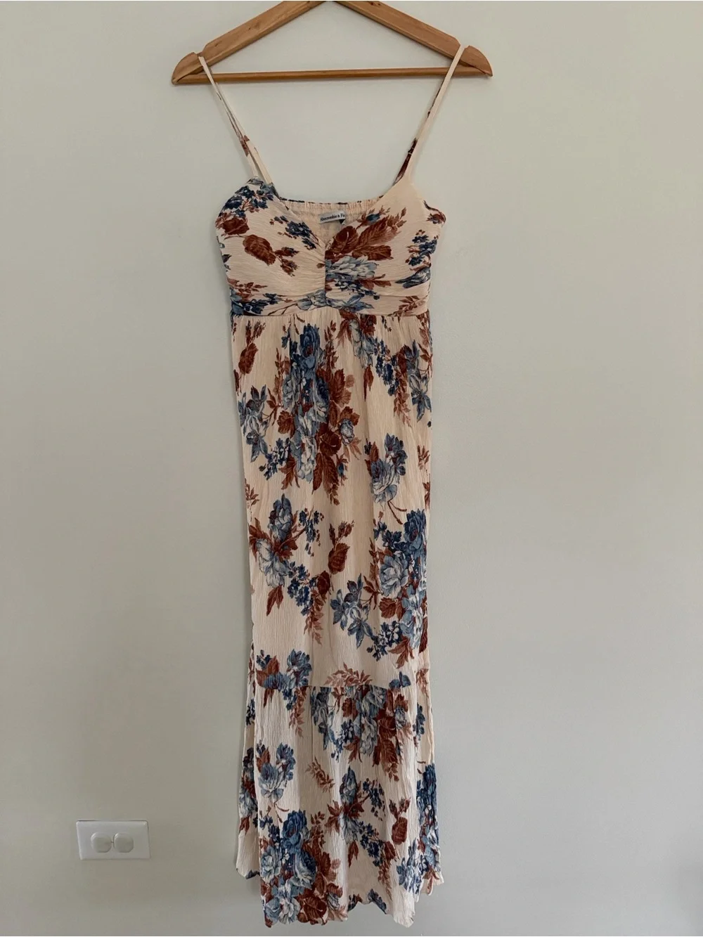 Abercrombie & Fitch Floral Smocked Maxi Dress Small Petite